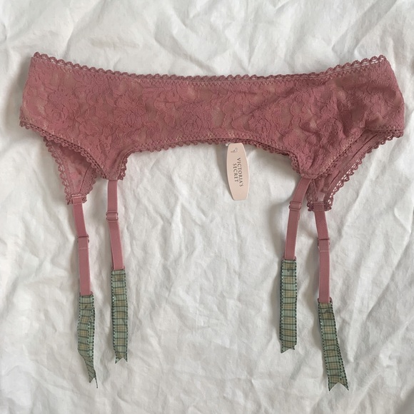 NEW Victoria’s Secret Lace & Plaid Garter Belt - Picture 2 of 5